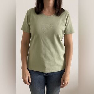 Allison Daley Size S/Pay short sleeve green top